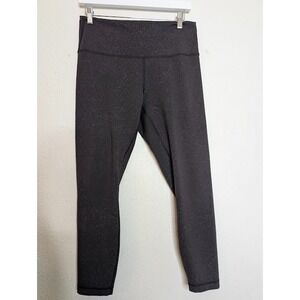 Lululemon Wunder Train High-Rise Tight 25" Grey Geo Print Size 12 LW5DLTS